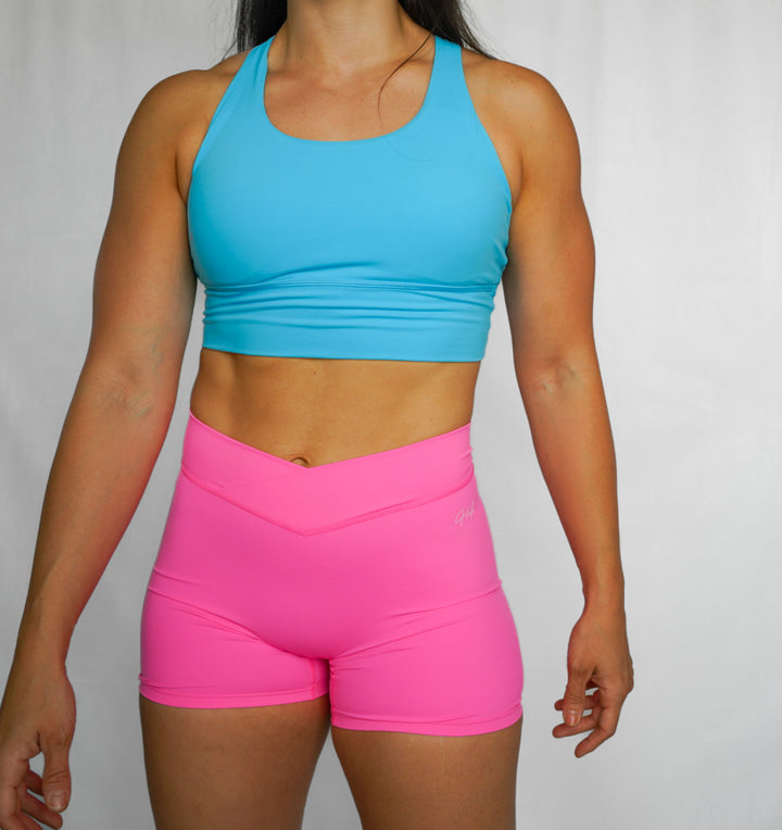 CASCADING  LONGLINE SPORTS BRA