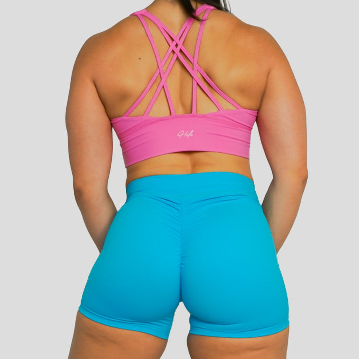 CASCADING  LONGLINE SPORTS BRA