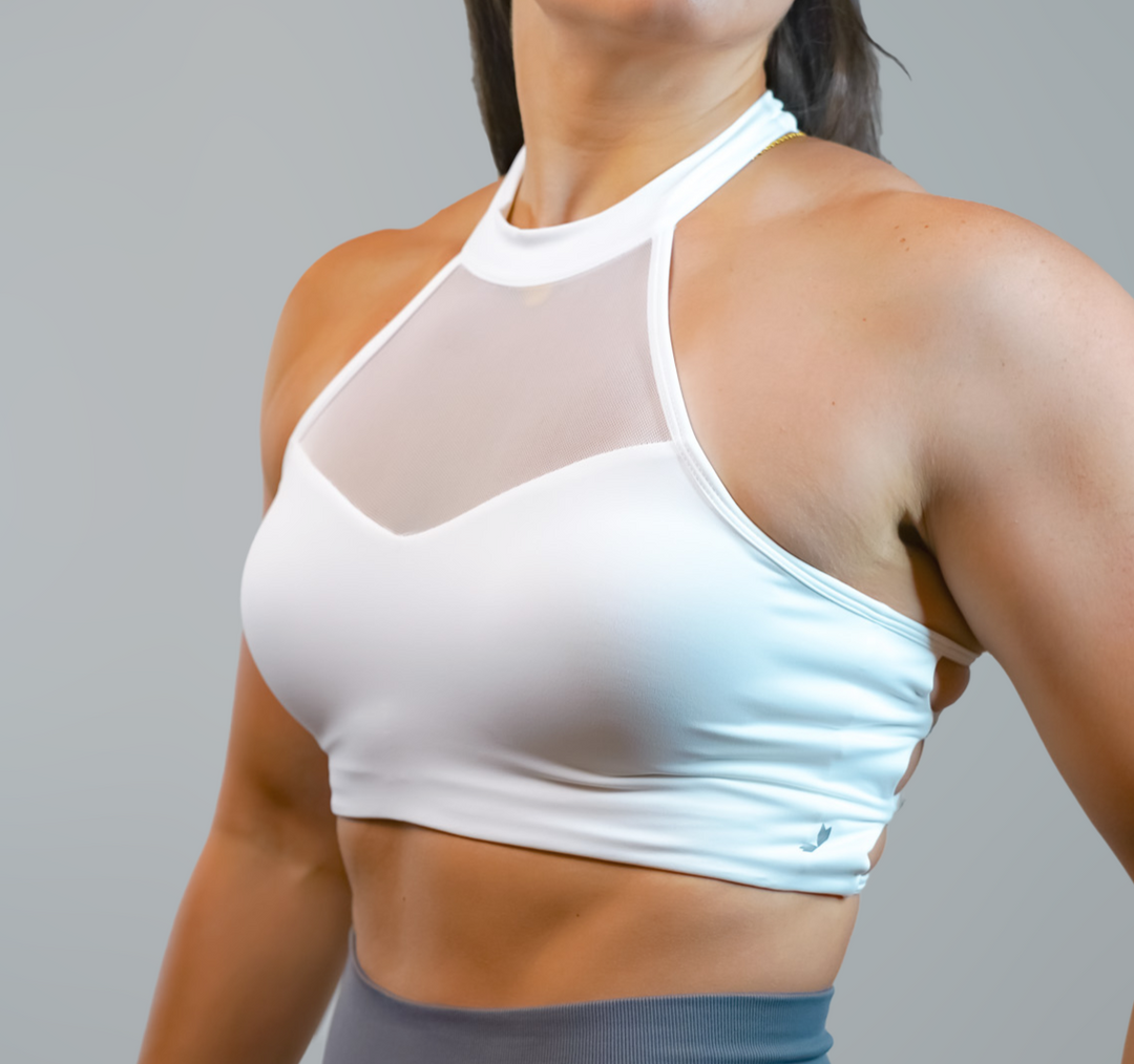 Aphrodite High Neck Mesh Bra